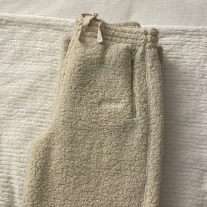 Skims Sherpa Pants in Bone